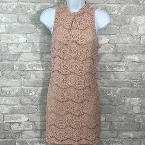 Love, Fire Blush Pink Lace Dress